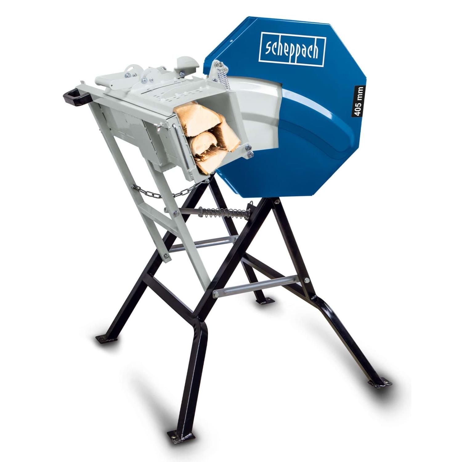 Scheppach – Sierra de troncos inclinable HS 410 – Ø de hoja 405 mm – Ø de corte 135 mm 2200 W 230 V - Imagen 4