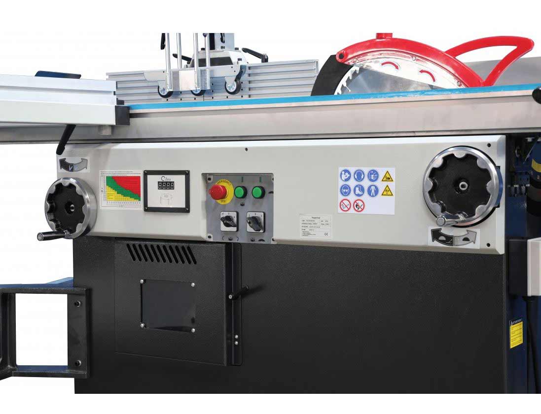 HOLZPROFI MAKER – TS315I – Sierra fresadora combinada con carro de aluminio y soporte de hoja 2000 x 270 mm – 3000 W – 230 V - Imagen 2